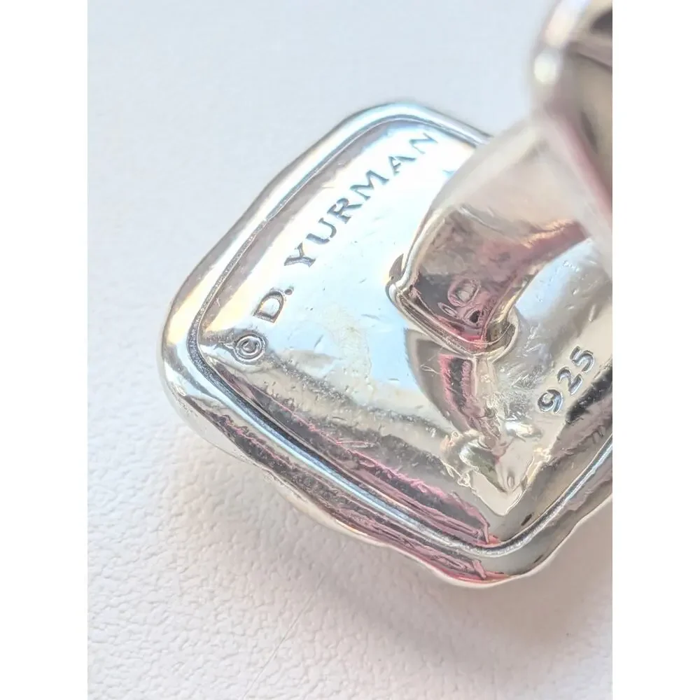 David Yurman Square Cable Cufflinks in 925 Sterling Silver